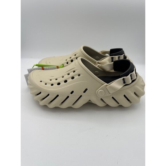 Unisex Crocs Size M7/W9 Beige Echo Clogs - Picture 4 of 5